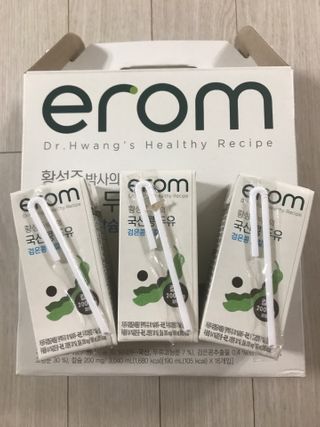이롬 erom 황성주박사의 국산콩 두유 검은콩 고칼슘 — 5점을 준 리뷰어가 2020년 12월 올린 사용 사진