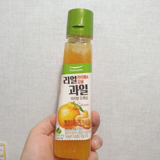 [풀무원] 리얼 과일  저지방 드레싱 240g 3종 — 5점을 준 리뷰어가 2021년 2월 올린 사용 사진