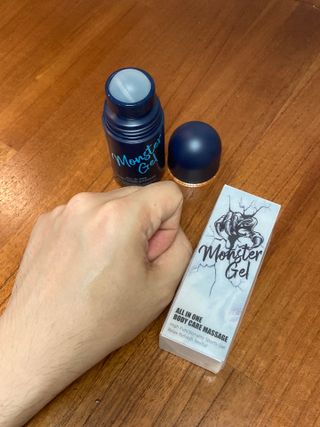 [바록스] 류현진 올인원 바디릴렉싱 몬스터겔 50ml — 5점을 준 리뷰어가 2021년 4월 올린 사용 사진