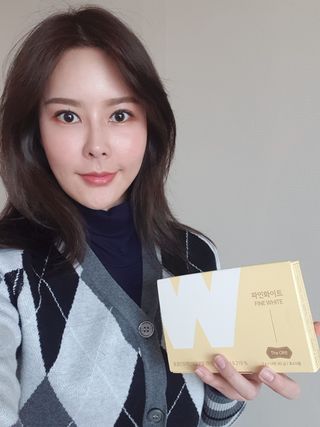 디오르 파인화이트 — 5점을 준 리뷰어가 2022년 2월 올린 사용 사진