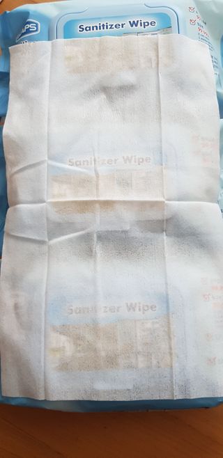 햅스 세균없는 주방 대형 2팩, HAPS sanitizer wipe — 5점을 준 리뷰어가 2022년 2월 올린 사용 사진