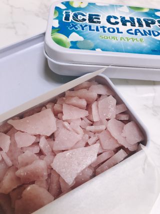 [아이스칩스] 무설탕 비건 자일리톨 캔디 7종 2개기준 — 5점을 준 리뷰어가 2021년 7월 올린 사용 사진