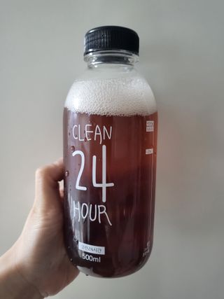 클린24시간 1BOX(5포) + 전용보틀(500ml) — 5점을 준 리뷰어가 2022년 11월 올린 사용 사진