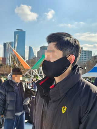 [AVAVE] 어베이브 페이스히트 스포츠 골프 방한 페이스 마스크 — 5점을 준 리뷰어가 2024년 1월 올린 사용 사진