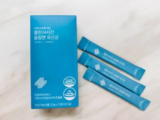 클린24시간 슬림앤유산균 1박스 (3.5g X 15포) — 5점을 준 리뷰어가 2022년 7월 올린 사용 사진