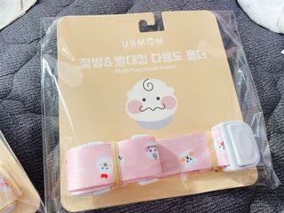유비맘 젖병 빨대컵 다용도 홀더 1+1 _ 컬러 랜덤 발송 — 5점을 준 리뷰어가 2021년 1월 올린 사용 사진