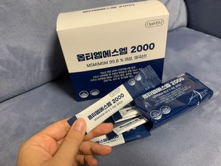 바른비타민 옵티엠에스엠2000 1박스 60포 관절 연골 복합건강기능식품 — 5점을 준 리뷰어가 2021년 6월 올린 사용 사진