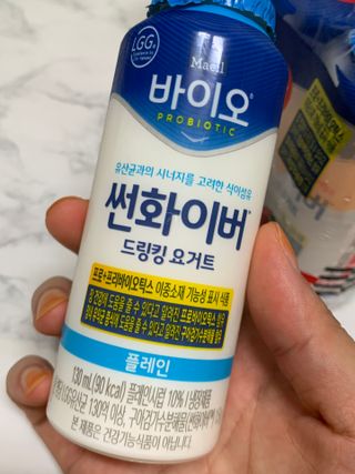 LIVE 매일바이오 썬화이버 드링킹 요거트 — 5점을 준 리뷰어가 2022년 8월 올린 사용 사진