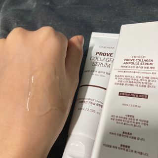 체르엠  프루브 콜라겐 앰플세럼 60ml 1병 — 5점을 준 리뷰어가 2022년 3월 올린 사용 사진