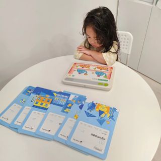 크레타탭 차세대 사고력 유아수학 학습기 페이퍼 태블릿 — 4.5점을 준 리뷰어가 2023년 9월 올린 사용 사진