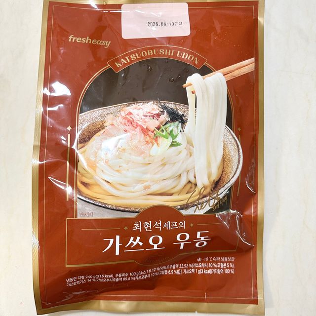 *구매평/프레시지 최현석 셰프의 가쓰오 우동 (냉동) 리뷰 사진