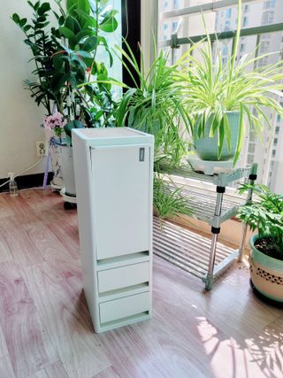창신리빙 [프랑코 스마트 슬림 휴지통] 똑똑한 정리 수납 — 5점을 준 리뷰어가 2021년 8월 올린 사용 사진