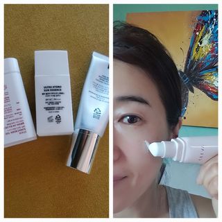 프리마인 선크림만 바꿨을 뿐인데 매일 물 2L챙겨먹고 기초케어 완벽하게 한 물빛피부 완성,셀라브UV프로텍터 — 5점을 준 리뷰어가 2023년 6월 올린 사용 사진