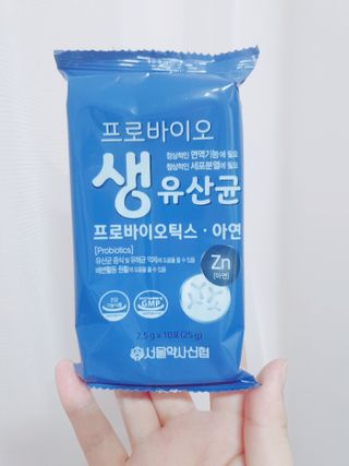 서울약사신협_프로바이오생유산균_2.5G x 100포 — 5점을 준 리뷰어가 2021년 6월 올린 사용 사진