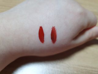 [블랙루즈]하프앤하프틴트 10종 中 택1+랜덤1 — 5점을 준 리뷰어가 2021년 2월 올린 사용 사진