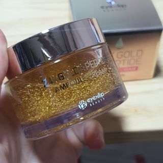 아이앤립 / EYENLIP 아이앤립 24K 골드 N 펩타이드 앰플 크림 — 5점을 준 리뷰어가 2021년 4월 올린 사용 사진