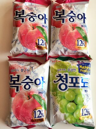 청포도캔디 복숭아캔디 — 5점을 준 리뷰어가 2022년 11월 올린 사용 사진