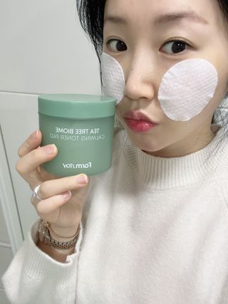 팜스테이 티트리 바이옴 카밍 토너 패드 — 5점을 준 리뷰어가 2022년 12월 올린 사용 사진