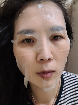 에이스노 레스큐 이미디에이트 수딩 시트마스크 — 5점을 준 리뷰어가 2021년 10월 올린 사용 사진