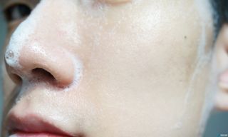 스킨큐어 산다화 울트라 젠틀 약산성 세안제 — 5점을 준 리뷰어가 2022년 8월 올린 사용 사진