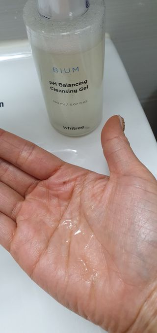 화이트리 비움 약산성 클렌징젤 ,마일드 필링젤 세트 — 1점을 준 리뷰어가 2021년 2월 올린 사용 사진