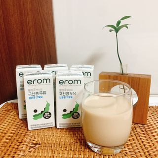 이롬 erom 황성주박사의 국산콩 두유 검은콩 고칼슘 — 5점을 준 리뷰어가 2020년 12월 올린 사용 사진