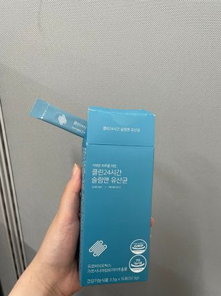 클린24시간 슬림앤유산균 1박스 (3.5g X 15포) — 4점을 준 리뷰어가 2022년 9월 올린 사용 사진