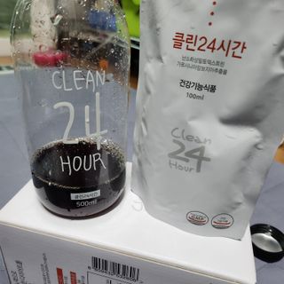클린24시간 1BOX(5포) + 전용보틀(500ml) — 5점을 준 리뷰어가 2022년 12월 올린 사용 사진