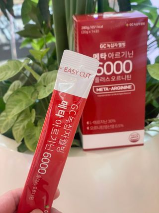 메타아르기닌 GC녹십자웰빙 메타 아르기닌 6000 플러스 오르니틴 — 5점을 준 리뷰어가 2022년 11월 올린 사용 사진