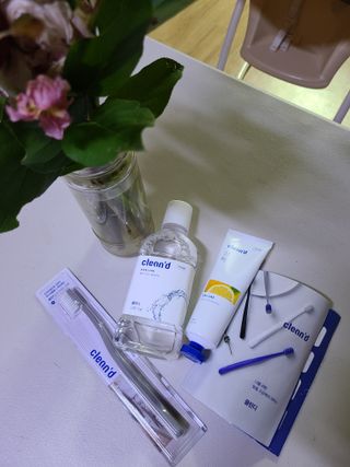 주식회사 클린디 [클린디]🌿민트향으로 상쾌하게, 단짝가글 + 맞춤 칫솔 + 치약 세트🦷 — 4점을 준 리뷰어가 2022년 1월 올린 사용 사진