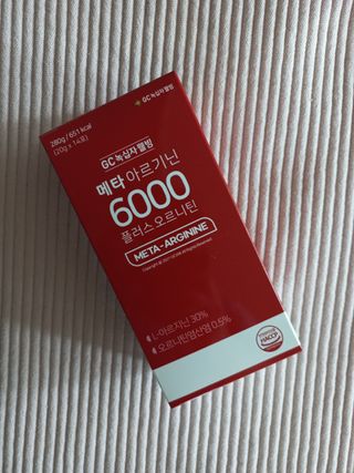 메타아르기닌 GC녹십자웰빙 메타 아르기닌 6000 플러스 오르니틴 — 5점을 준 리뷰어가 2022년 4월 올린 사용 사진