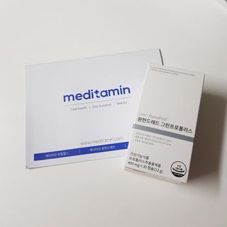 메디타민 원헌드레드 그린프로폴리스 — 5점을 준 리뷰어가 2021년 10월 올린 사용 사진