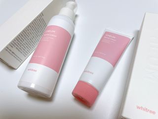 화이트리 채움 베리어 로션, 베리어 크림 세트 — 5점을 준 리뷰어가 2021년 2월 올린 사용 사진