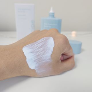 아이레시피 마일드 히알루로닉 모이스트 업 선스크린 SPF50+ PA++++ — 4점을 준 리뷰어가 2023년 6월 올린 사용 사진