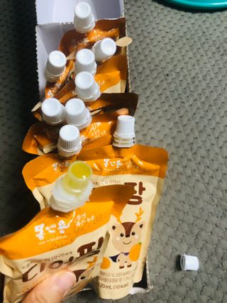 [몸엔용] 우리 아이 건강간식, 달콤한 녹용곤약젤리 디어팡 4종 — 5점을 준 리뷰어가 2021년 8월 올린 사용 사진