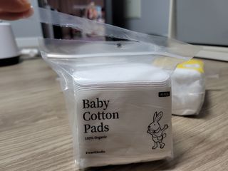 디어엘로디 프리미엄 유기농 베이비 솜티슈 40매 3 + 1 PACK — 5점을 준 리뷰어가 2021년 2월 올린 사용 사진