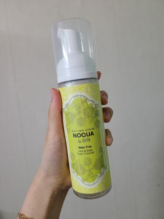 에프에이치아이코리아 노쿠아 물없이 감는 올인원 드라이 노워시 샴푸 폼클렌저 200ml — 5점을 준 리뷰어가 2021년 4월 올린 사용 사진
