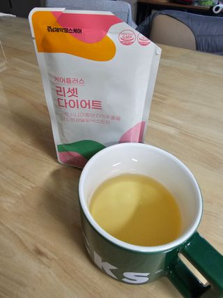 [경남제약헬스케어] 케어플러스 리셋 다이어트 청포도맛 100ml X 5포 (5일분) — 5점을 준 리뷰어가 2023년 4월 올린 사용 사진