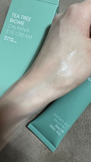 팜스테이 티트리 바이옴 카밍 아이크림 — 4점을 준 리뷰어가 2022년 4월 올린 사용 사진