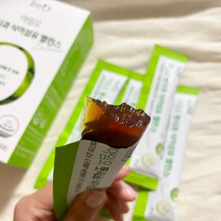 아임오 풋사과 식이섬유 밸런스 젤리 14포 — 4.5점을 준 리뷰어가 2021년 10월 올린 사용 사진