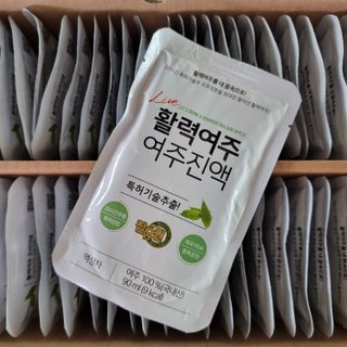 참유원 특허제조 활력 여주진액 여주즙 50포 — 5점을 준 리뷰어가 2022년 1월 올린 사용 사진