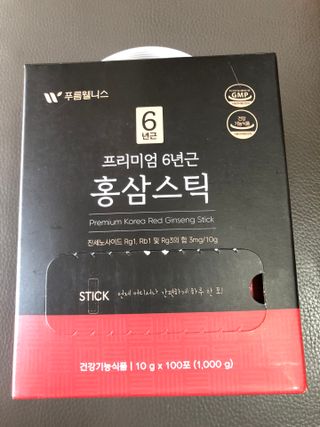 [푸름웰니스] 프리미엄 6년근 홍삼스틱 3mg x 100포 — 5점을 준 리뷰어가 2022년 3월 올린 사용 사진