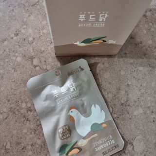 도그퓨어 푸드닭 강아지 닭고기 통살 애견간식 오리지널/차전자피/초록입홍합 — 5점을 준 리뷰어가 2021년 10월 올린 사용 사진