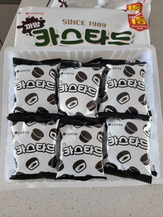 롯데제과 까망카스타드 더블초코 — 5점을 준 리뷰어가 2021년 5월 올린 사용 사진