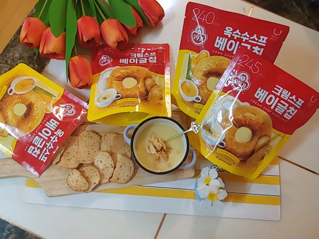 딜라이트 프로젝트 오뚜기스프 베이글칩 2종 리뷰 사진