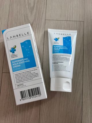 랑벨 수퍼내츄럴 아쿠아 수딩 크림 100ml — 5점을 준 리뷰어가 2022년 7월 올린 사용 사진