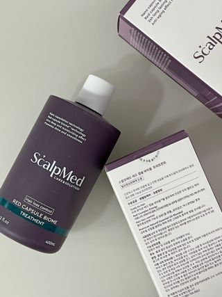 스칼프메드 레드캡슐바이옴 두피케어 프로바이오틱스 유산균 두피관리 세트 — 5점을 준 리뷰어가 2021년 4월 올린 사용 사진