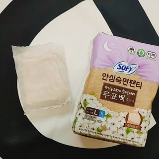 LG유니참 쏘피SOFY [SOFY] 안심숙면팬티/무표백속커버 — 4.5점을 준 리뷰어가 2021년 4월 올린 사용 사진