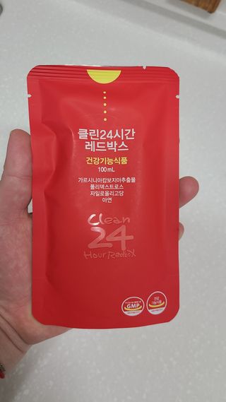 클린24시간 레드박스 1BOX(5포) + 전용보틀(500ml) — 5점을 준 리뷰어가 2024년 3월 올린 사용 사진