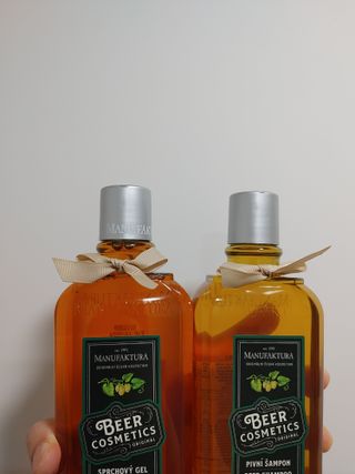 체코 비건화장품 마뉴팍투라 향좋은 천연 맥주샴푸 맥주샤워젤 — 5점을 준 리뷰어가 2022년 5월 올린 사용 사진